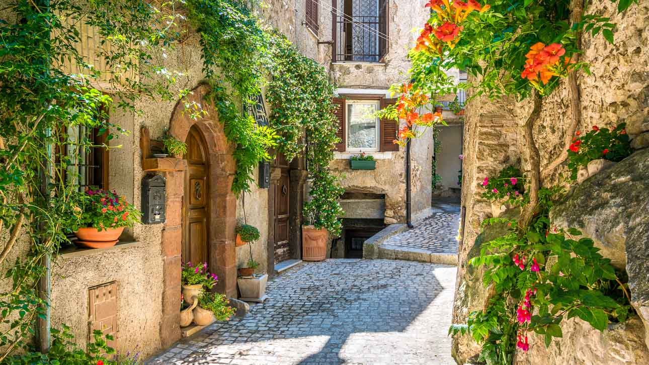 Scenic sight in Artena, old rural village in Rome Province, Lati Erstwohnsitz