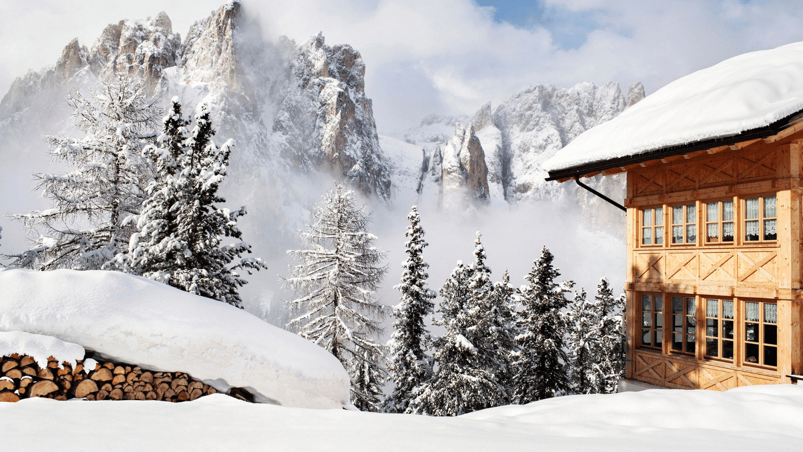Valle dei Laghi im Winter - stilles Capodanno in den Bergen Italiens