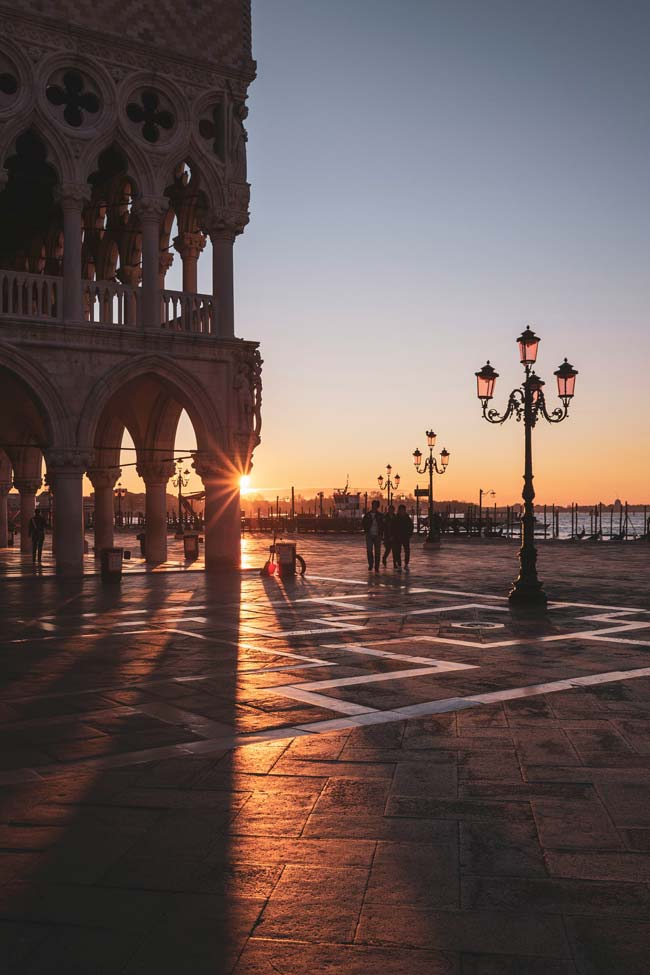 Infoabend Sprachreisen mit ItalViva. Vendig Abendstimmung